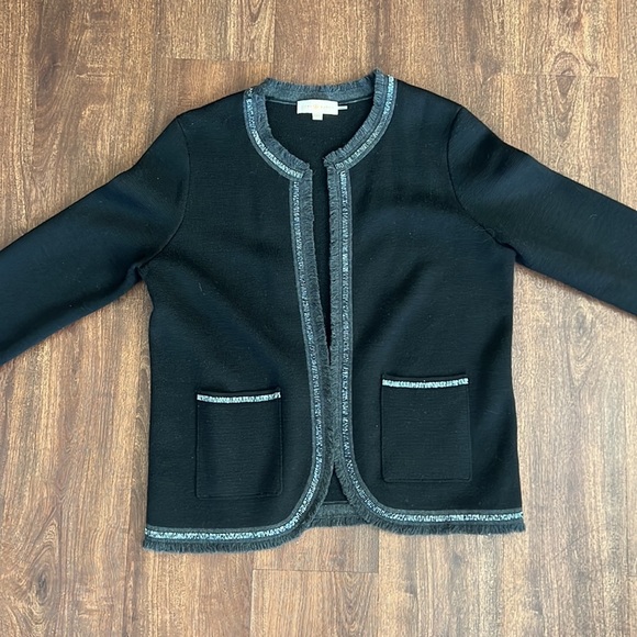 Tory Burch Knit Embellished Sweater Jacket - Picture 3 of 11